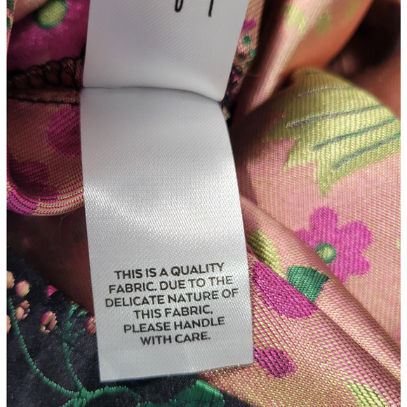 Lulus Dress Womens M Black Embroidered Floral Brocade Strapless Midi Formal New - Picture 14 of 16